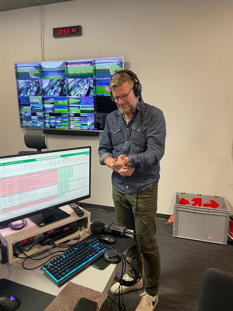 Match analysis workspace during a live fixture